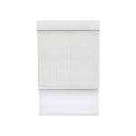 Light Filtering White (Front Fabric) & Room Darkening White (Back Fabric) on Dual-Roller Automatic Shade 
