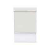 Light Filtering White (Front Fabric) & Room Darkening White (Back Fabric) on Dual-Roller Automatic Shade 