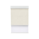 Light Filering Off White (Front Fabric) & Room Darkening White (Back Fabric) on Dual-Roller Automatic Shade 