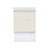 Light Filering Off White (Front Fabric) & Room Darkening White (Back Fabric) on Dual-Roller Automatic Shade 