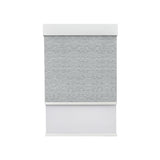 Light Filtering Earl Grey (Front Fabric) & Room Darkening Light Grey (Back Fabric) on Dual-Roller Automatic Shade 
