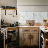 Light Filtering Soft Linen (Front Fabric) & Room Darkening Beach Sand (Back Fabric) on Dual-Roller Automatic Shade
