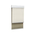 Light Filtering Off White (Front Fabric) & Room Darkening Mocha Brown (Back Fabric) on Dual-Roller Automatic Shade 
