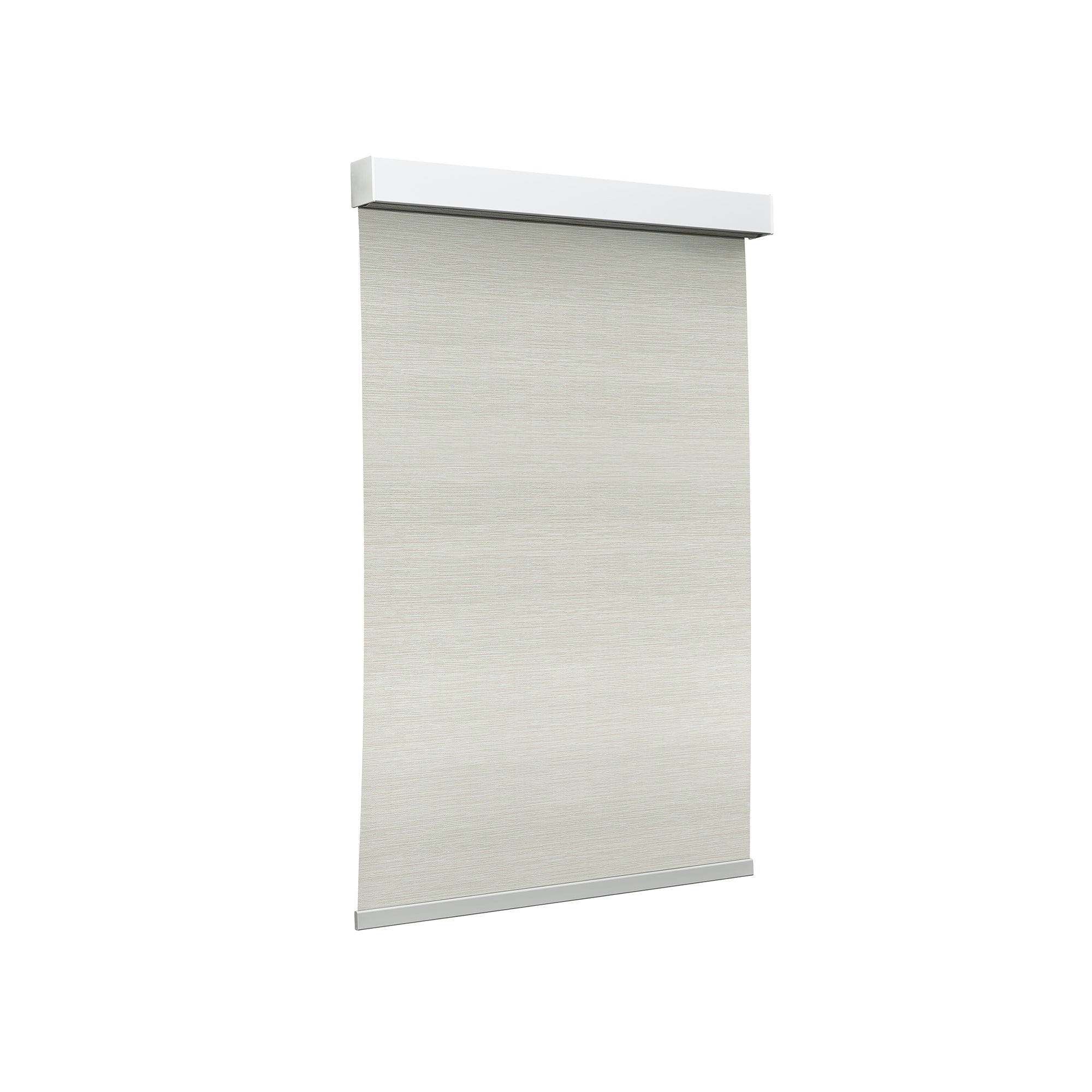 Moonlight White (Room Darkening) on Single Roller Automatic Shade